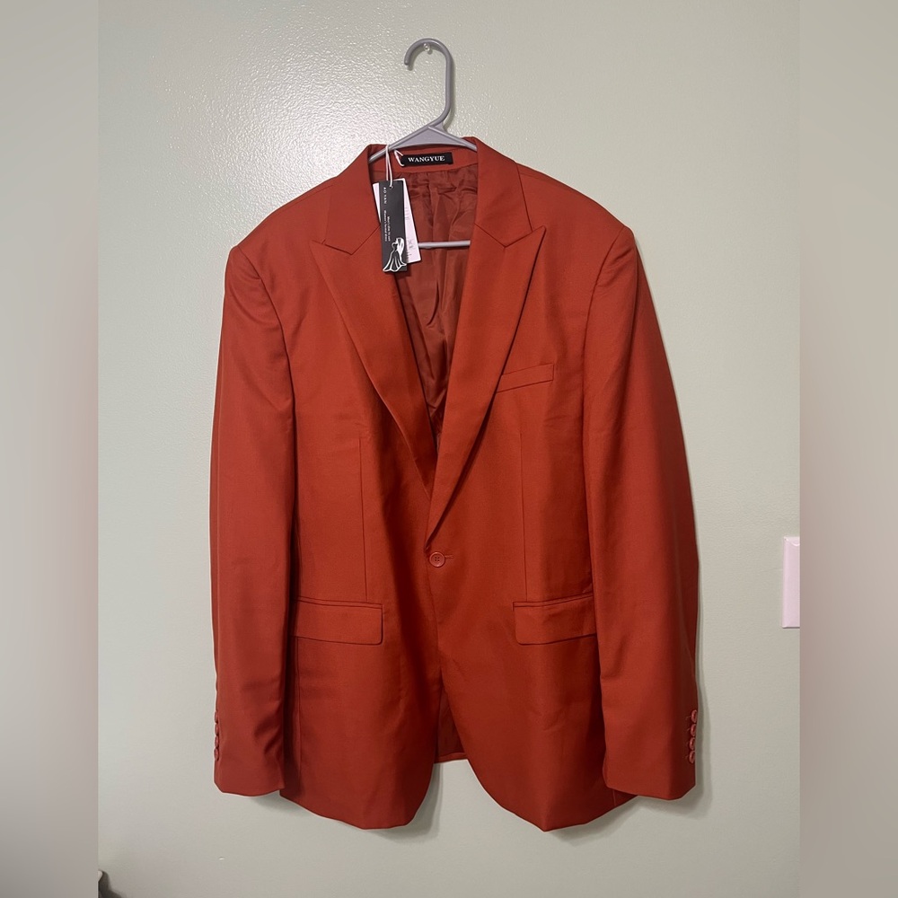 Vangyue Men's Rust color Blazer size XL - Picture 2 of 11